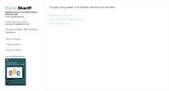 Desktop Screenshot of davidshariff.com